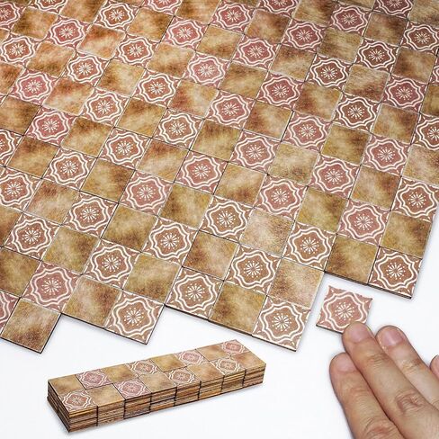 بلاط أرضيات الدمى في 1/12 1/6 إكسسوارات ديكور مصغرة 32pcs على الوجهين in Kuwait