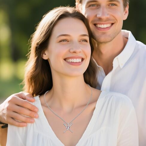 قلادة البيسبول 925 الفضة الاسترليني البيسبول قلادة معلقة هدايا مجوهرات رياضية للنساء in Kuwait