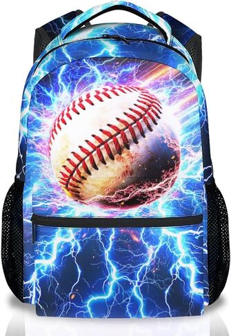 Backpack for Boys Baseball Backpacks with Padded Shoulder Straps - Kids Sports BookBag with Padded Shoulder Straps, Durable School Supplies for Teens Boys (17 Inch) in Saudi Arabia