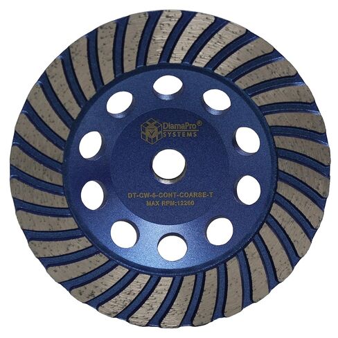 DT-CW-5-CONT-COARSE-T عجلة كأس لتلميع الخرسانة توربو ذات حافة مستمرة 5 بوصة للزوايا الدائرية، خشنة in Kuwait
