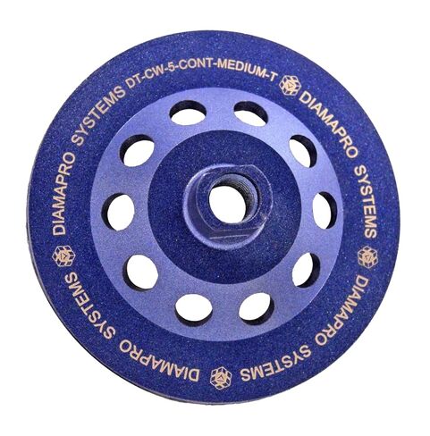 DT-CW-5-CONT-COARSE-T عجلة كأس لتلميع الخرسانة توربو ذات حافة مستمرة 5 بوصة للزوايا الدائرية، خشنة in Kuwait