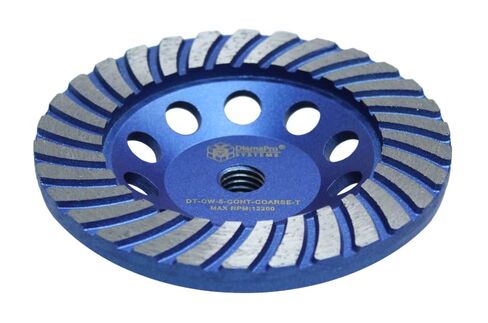 DT-CW-5-CONT-COARSE-T عجلة كأس لتلميع الخرسانة توربو ذات حافة مستمرة 5 بوصة للزوايا الدائرية، خشنة in Kuwait