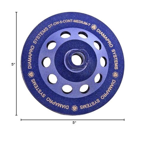 DT-CW-5-CONT-COARSE-T عجلة كأس لتلميع الخرسانة توربو ذات حافة مستمرة 5 بوصة للزوايا الدائرية، خشنة in Kuwait