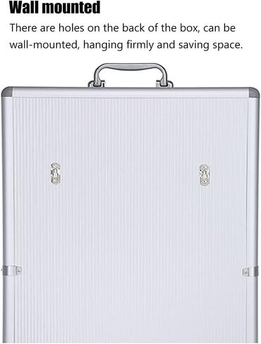 48 Slots Aluminum Alloy Phone Storage Cabinet, Wall-Mounted Phone Storage Box with Lock, Handle, Phone Organizer for Classroom, Factory, Summer Camp (48) in Saudi Arabia