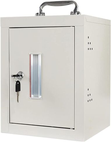 Cell Phone Safe 12/24/36/48/60 Slots Stainless Steel with Handle Clear Cell Phones Storage Cabinet Pocket Chart for Office Classroom (24) in Saudi Arabia