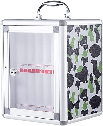 48 Slots Aluminum Alloy Phone Storage Cabinet, Wall-Mounted Phone Storage Box with Lock, Handle, Phone Organizer for Classroom, Factory, Summer Camp (48) in Saudi Arabia