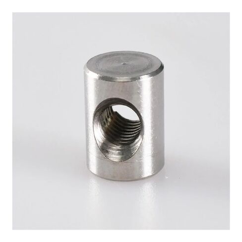 2/10/20pcs M4 M5 M6 304 Stainless Steel Barrel Nuts Cylindrical Pin Dowel Cross Hole Hammer Embedded Nut for Wood Furniture Accessories Hand Nut (Size : M5x16 (10Pcs)) in Saudi Arabia