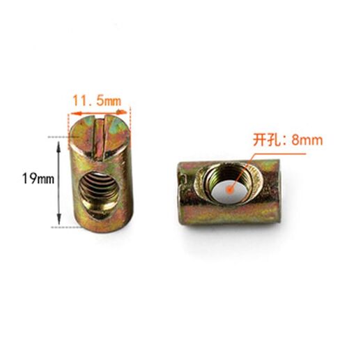 Stainless Steel Barrel Cylindrical Pin，Cross Hole Cross Dowel Barrel Nuts M4 M5 M6 M8 Pack of 5-20(M8x19Lx11.5D 5pc) in Saudi Arabia