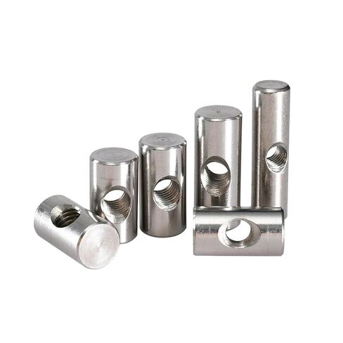 Stainless Steel Barrel Cylindrical Pin，Cross Hole M4 Barrel Nuts for Wood Furniture 304 Stainless Steel M4x(10-30) mm Pack(M4x16 (10Pcs)) in Saudi Arabia
