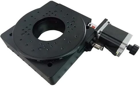 Motorized Rotary Positioning Stage PX110-200 high-Precision Electric Rotating Platform, Rotary disc Divider Table top Diameter 200mm Transmission Ratio 180:1(Ratio 90 of 1) in Saudi Arabia