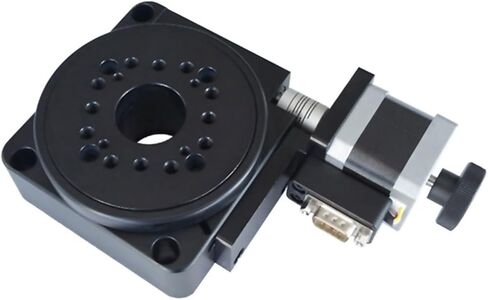 Motorized Rotary Positioning Stage PX110-200 high-Precision Electric Rotating Platform, Rotary disc Divider Table top Diameter 200mm Transmission Ratio 180:1(Ratio 90 of 1) in Saudi Arabia