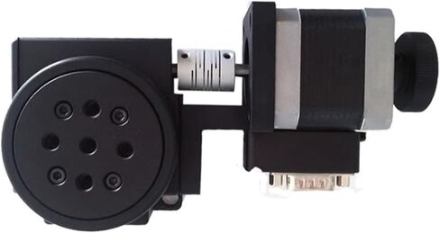 Motorized Rotary Positioning Stage PX110-200 high-Precision Electric Rotating Platform, Rotary disc Divider Table top Diameter 200mm Transmission Ratio 180:1(Ratio 90 of 1) in Saudi Arabia