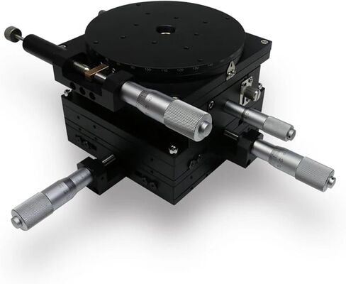 Motorized Rotary Positioning Stage XYZR Four-axis Stage XYZR125-C Manual fine-Tuning Guide Platform LTP125-R-2 Rotary Table, Load: 49N (5kgf) in Saudi Arabia
