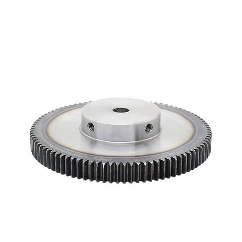 ترس ترس محرك فولاذي شديد التحمل 1 متر 15 أسنان محرك حفز ترس فولاذ منخفض الكربون لجزء النقل (10 مم) in Kuwait