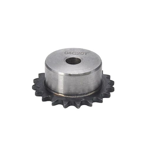Steel Heavy Duty Motor Pinion Gear 04C Chain Sprocket 25/26/27/28/30/32/33/34/35/36/37/38/40/45/46/47 Teeth Pitch 6.35mm Steel Industrial Transmission(27 Teeth) in Saudi Arabia