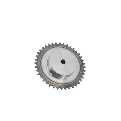 Steel Heavy Duty Motor Pinion Gear 04C Chain Sprocket 25/26/27/28/30/32/33/34/35/36/37/38/40/45/46/47 Teeth Pitch 6.35mm Steel Industrial Transmission(27 Teeth) in Saudi Arabia