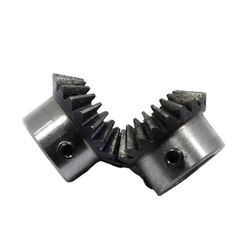 Steel Heavy Duty Motor Pinion Gear 1.5M 12/16/18Teeth Bore 6mm Gear 90 Degrees Meshing Angle Steel Gears Screw M5 No Keyway(16 Teeth) in Saudi Arabia