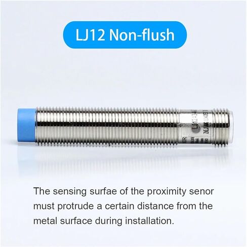 IP65 M12 inductive Proximity Sensor NPN PNP DC10-30V 4-pin Connection Cylindrical Metal Proximity Switch LJ12A3 Series(Llj12a3-8-f 4mm,PNP NO -P1-T) in Saudi Arabia