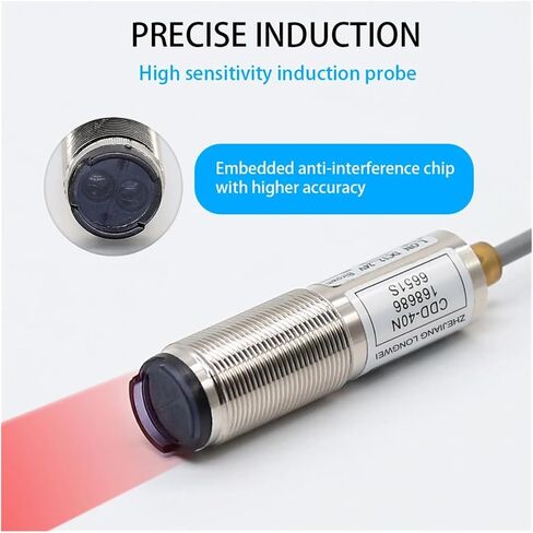 CDD-40N Diffuse Reflection photoelectric Switch Sensor 10-40cm Adjustable Infrared Detection NPN 24V DC Four-Wire 12V(CDD-11N) in Saudi Arabia