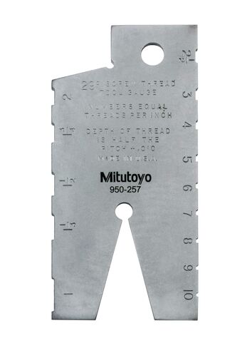 Mitutoyo 950-257 Acme Screw Thread Gage, Included 29 Degrees Angle, for Checking and Grinding ANSI Setting Tools, for Cutting Acme Threads with 12-1/2" Inclination in Saudi Arabia