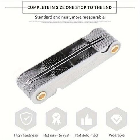 58pcs Metric & Imperial Screw Thread Pitch Gauge - Perfect for Measuring Tools in Saudi Arabia