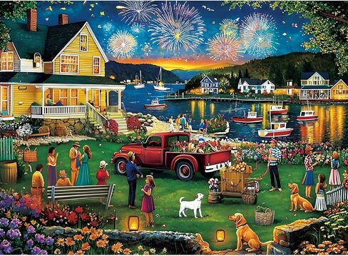 300 Piece Puzzles for Adults,Beautiful Nature Landscape Puzzle for Adults Kids Seniors,Recycled Cardboard Unique House Puzzle 300 Piece,Challenging Family Game Great Gift for Family Friends,20.5x15 in in Kuwait