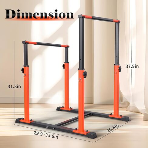 محطة Dip Bar للتمارين الرياضية واللياقة البدنية، شريط Dip Bar 3 مستويات قابل للتعديل لارتفاع الغمس بوزن 400 رطل، محطة غمس للتمارين الرياضية لكامل الجسم in Kuwait