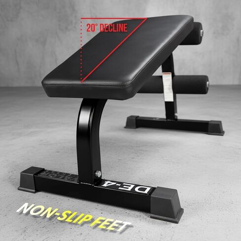 Valor Fitness Decline Sit-Up Bench for Ab Workouts – Heavy Duty Abdominal Slant Board for Crunches, Core Training, Russian Twists, Ab Raises – 650 lb Max Weight – Adjustable Fit – Home Gym Bench in Kuwait