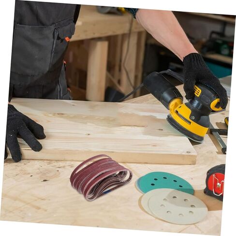TEHAUX 30pcs Brown Corundum Abrasive Belt Roll High Grit Sandpaper Sanding for Belt Sander in Saudi Arabia