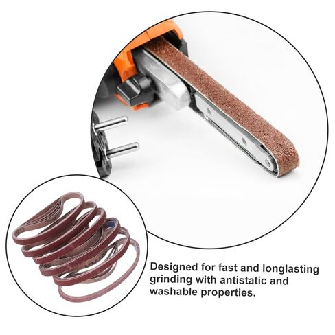 TEHAUX 30pcs Brown Corundum Abrasive Belt Roll High Grit Sandpaper Sanding for Belt Sander in Saudi Arabia