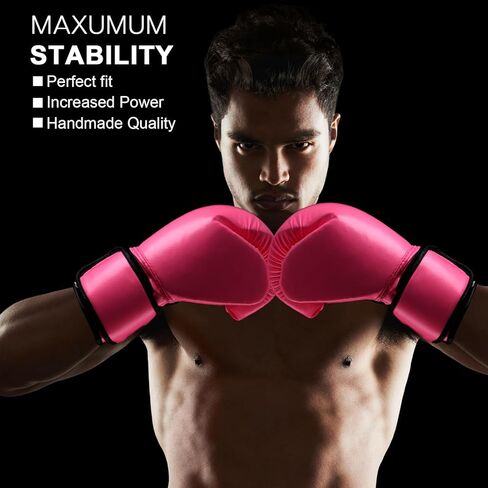 Junkin 6 Pcs Boxing Set 1 Pair of 16oz Gloves and 4 Pcs 118 in Hand Wraps for Adult Boxing Training Shockproof Gloves Training Beginner Practice Muay Thai Kickboxing Gift in Saudi Arabia
