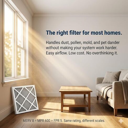 Aerostar 16x25x5 MERV 8-3 Count - High Efficiency Pleated HVAC, Furnace & Air Conditioner Filters - Removes Dust, Lint, Mold & Allergy-Causing Pollen in Kuwait