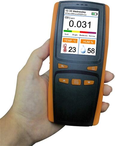 Binli محلل الأوزون المحمول 0-5PPM الأوزون O3 كاشف جودة الهواء مراقبة التلوث المحمولة الرقمية جهاز قياس درجة الحرارة والرطوبة اختبار مسجل البيانات in Saudi Arabia