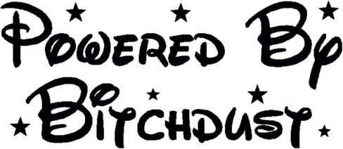 StickerDad Powered by Bitchdust (tm) Vinyl Decal Size for Windows, Walls, Bumpers, Laptop, Lockers, etc. (Blue, 6 Inches) in Kuwait