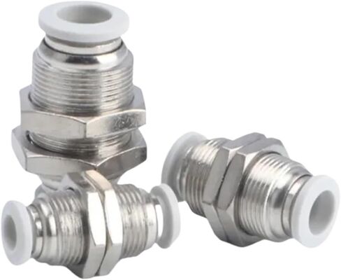 1pcs Pneumatic joint partition straight-through joint PM4 PM6 PM8 PM10 PM12 air pipe through plate joint(PM-6) in Saudi Arabia
