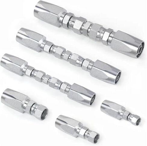 3Pcs Hydraulic Hose Field Repair Kit,1/4In,3/8In,1/2In And Small Repair Parts,Reusable Hydraulic Repair Fittings in Saudi Arabia