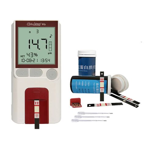 Household Hemoglobin Test Kit Hemoglobin Test Meter Hemoglobin Meter Hemoglobin Analyzer with 25pcs Hb Test Strips in Saudi Arabia
