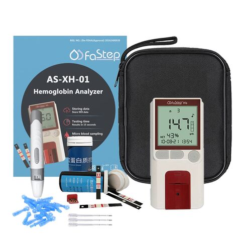 Household Hemoglobin Test Kit Hemoglobin Test Meter Hemoglobin Meter Hemoglobin Analyzer with 25pcs Hb Test Strips in Saudi Arabia