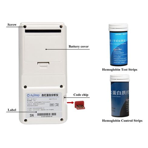 Household Hemoglobin Test Kit Hemoglobin Test Meter Hemoglobin Meter Hemoglobin Analyzer with 25pcs Hb Test Strips in Saudi Arabia