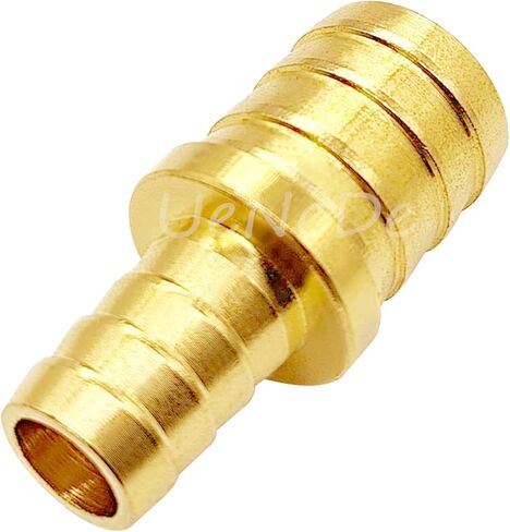 Uenede النحاس بارب المخفض، 3/4 "إلى 5/8" معرف خرطوم، خرطوم شائك تقليل جهاز الربط وصلات توصيل للثوار/الوقود/الهواء (حزمة من 2) in Kuwait