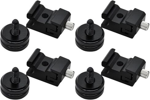 Mipcase Universal Hot Shoe Mount Adapter with 2 Nuts 8pcs Set for Tripod and DSLR Cameras in Saudi Arabia