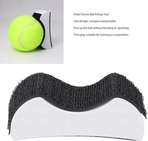 Fockety Padel Tennis Ball Picker, No Bend Pick Up Tool with Elastic Grip for Outdoor Training, Courts and Practice Ranges, ABS Material, Slim Design for Easy Carry in Saudi Arabia