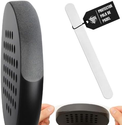 واقي مضارب البادل الشفاف + ملصق البادل - واقي مضارب الباديل الشفاف ذو النهاية الخشنة لحماية أكبر 35 × 370 مم in Kuwait