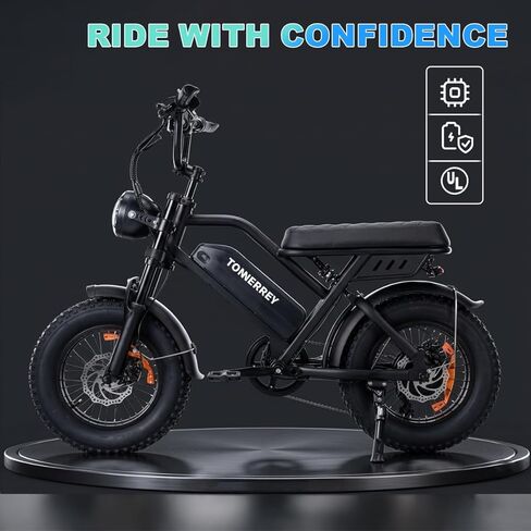 T16 Ebike for Teens, Mini eBike 1000W Electric Bike 22 MPH Max Speed with 48V 15.6Ah Removable Battery, 56 Miles Range, 16"x4" Fat Tires, City/School Commuting Moped Style Bike (UL2849) in Saudi Arabia