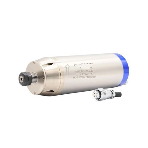 3.7KW Metal Processing Spindle ER20 400Hz 800Hz Pole Number = 4 Water-Cooled Motor(400Hz-12000rpm,380v) in Saudi Arabia