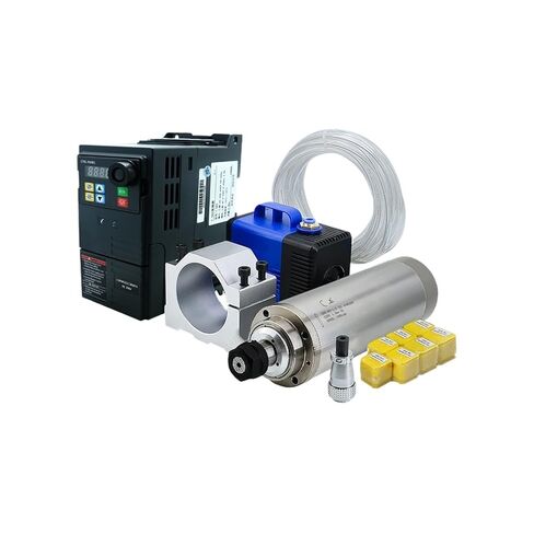 1.5KW 220V Water-Cooled Spindle + 1.5kw HS320 Inverter + 80mm clamp + Water pump/5m Pipe + 7 pcs ER11 in Saudi Arabia