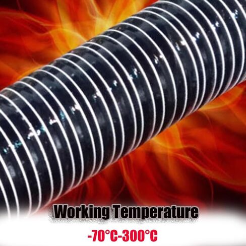 13ft Automotive Air Duct Hose - Flexible Silicone Dryer Vent with Clamps for Brake Cooling - 6.3cm (2.5in) Diameter - High-Performance Ducting Solution in Saudi Arabia