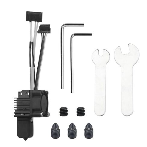 Bamboo Lab P1P, P1S Hotend Complete Kit for P1 Series 3D Printer, Full Assembly Hardened Steel Hot End with Fan, Thermistor, Ceramic Heater, 0.4mm Nozzle, and Extruder Heating Block Replacement in Saudi Arabia