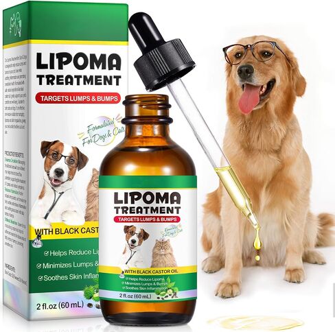 Lipoma Treatment for Dogs & Cats, Soften Fatty Lumps & Bumps in Dog, Castor Oil for Dogs, Pet Massage Oil, Soften Fatty Lumps & Bumps in Dog in Kuwait