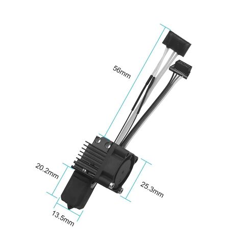 Bamboo Lab P1P, P1S Hotend Complete Kit for P1 Series 3D Printer, Full Assembly Hardened Steel Hot End with Fan, Thermistor, Ceramic Heater, 0.4mm Nozzle, and Extruder Heating Block Replacement in Saudi Arabia